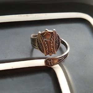 Alex and Ani Godspeed adjustable spoon ring